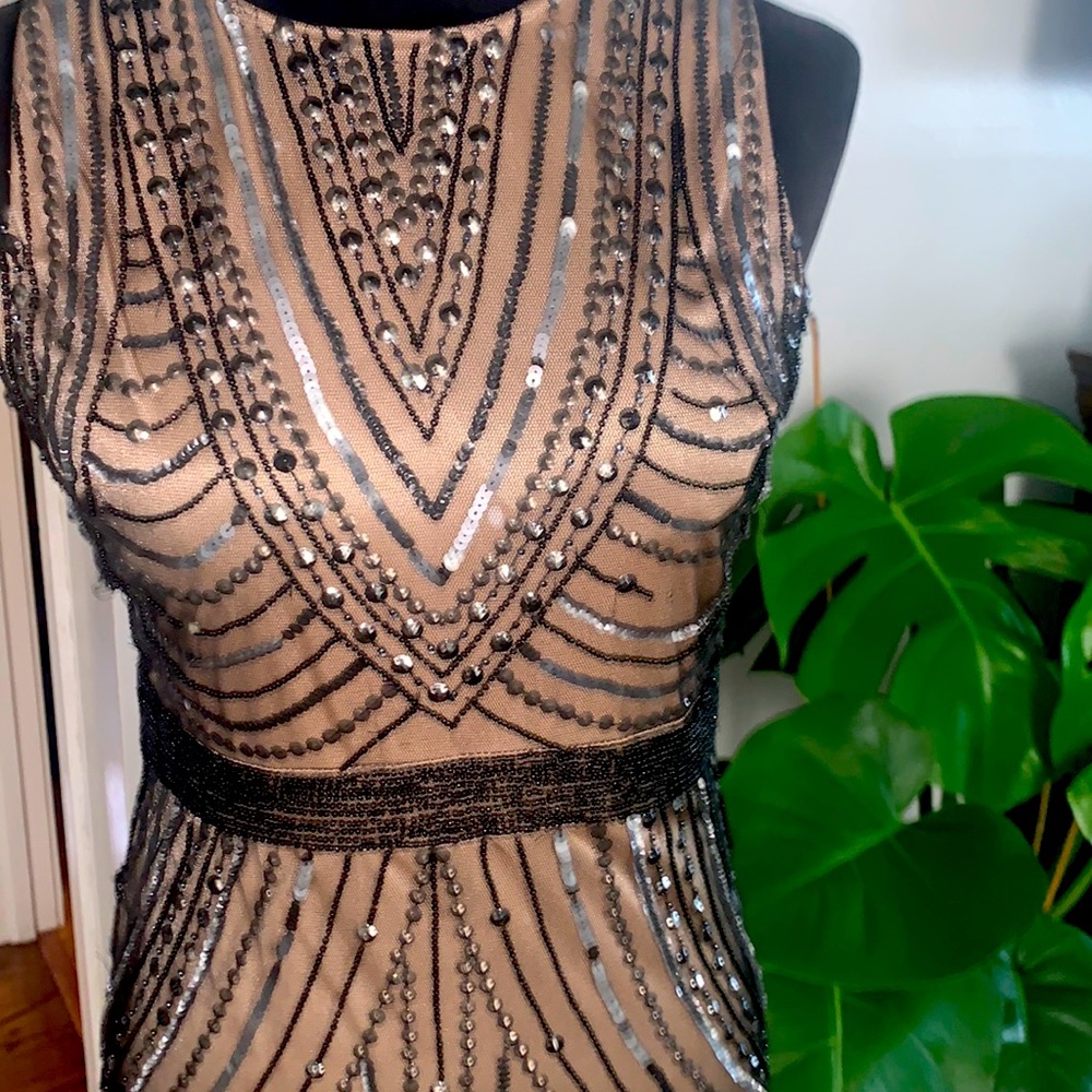 Black/ nude dress